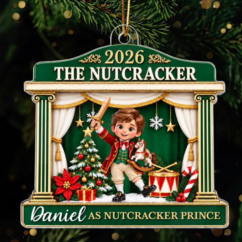The Nutcracker Custom Name And Character - Personalized Acrylic Ornament - Christmas Gift For Ballet Dancers, Girls, Boys
