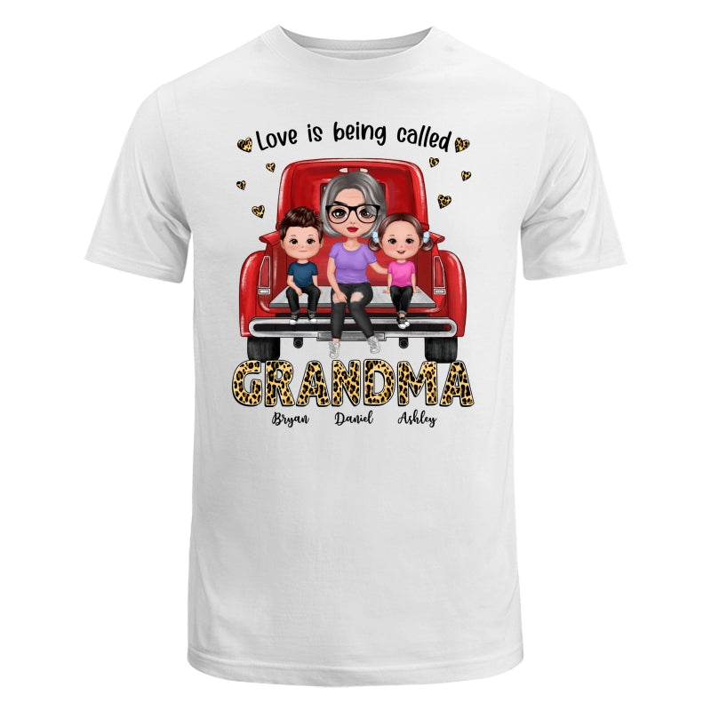 Love Being Called Grandma Leopard Truck Personalized Shirt