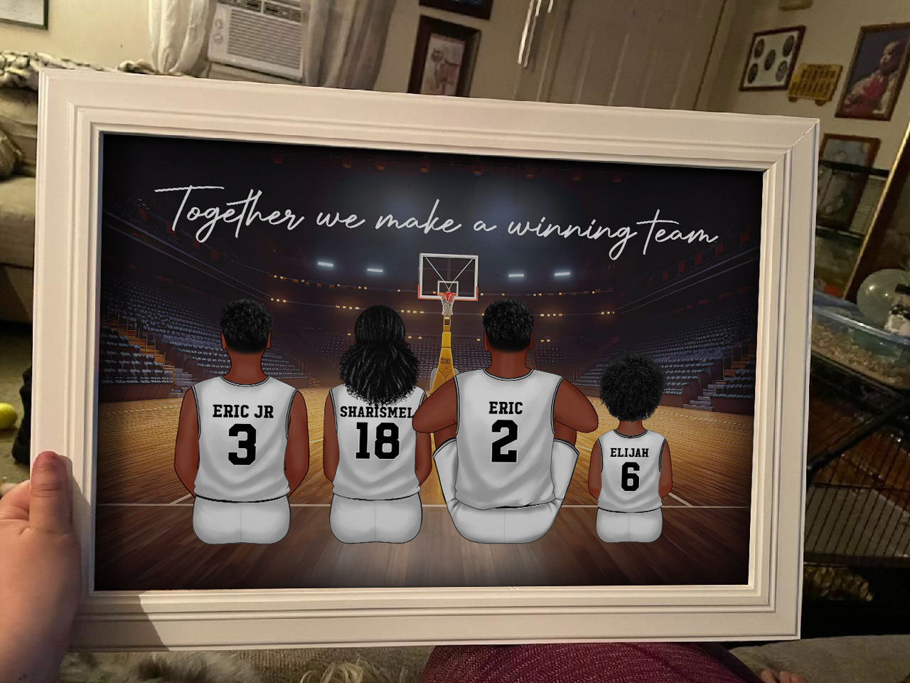 Basketball Team - Personalized Poster - Gift For Dad, Gift For Husband, Gift For Grandpa