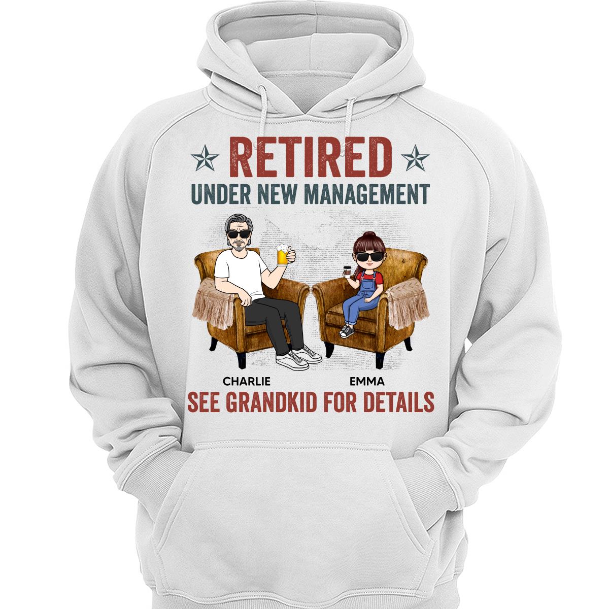 Retired Grandpa Grandkids Management Personalized Shirt