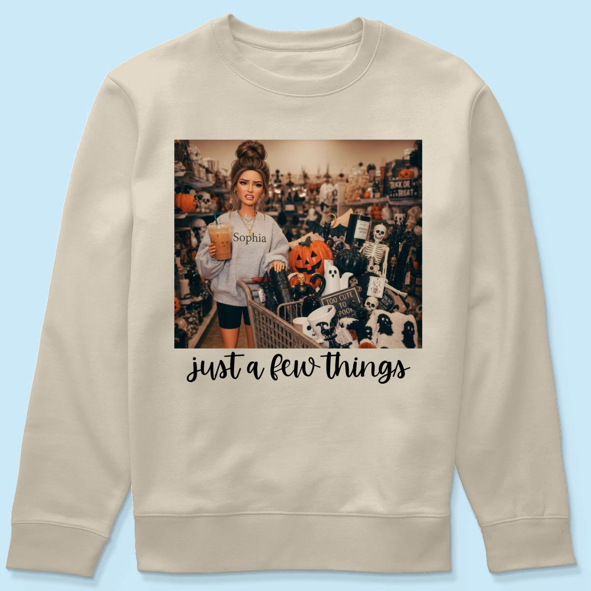 Halloween Just A Few Things Custom Portrait From Photo - Personalized Shirt - Funny Halloween Shirt