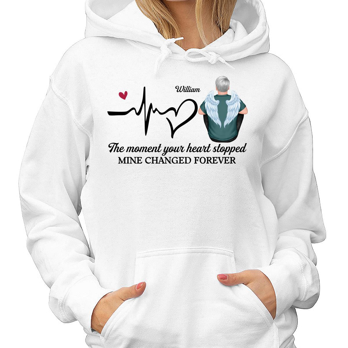 The Moment Your Heart Stopped Memorial Personalized Shirt
