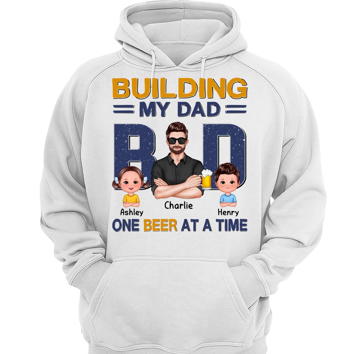 Building My Dad Bod One Beer At A Time Personalized Shirt