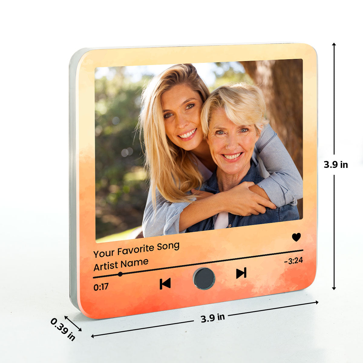 Capturing Mother Daughter Moments Favorite Song Personalized Music Fridge Magnet, Perfect Gift, Music Gift For Mom, Gift From Daughter