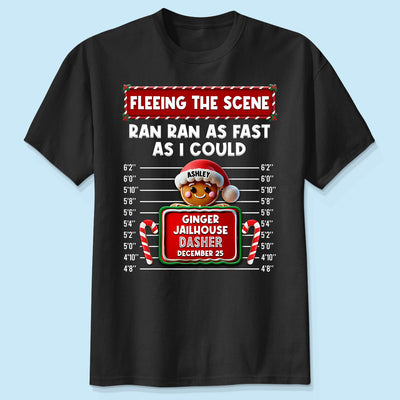 Family Christmas Gingerbread Criminal Funny Christmas Group Matching Outfit Personalized Shirt