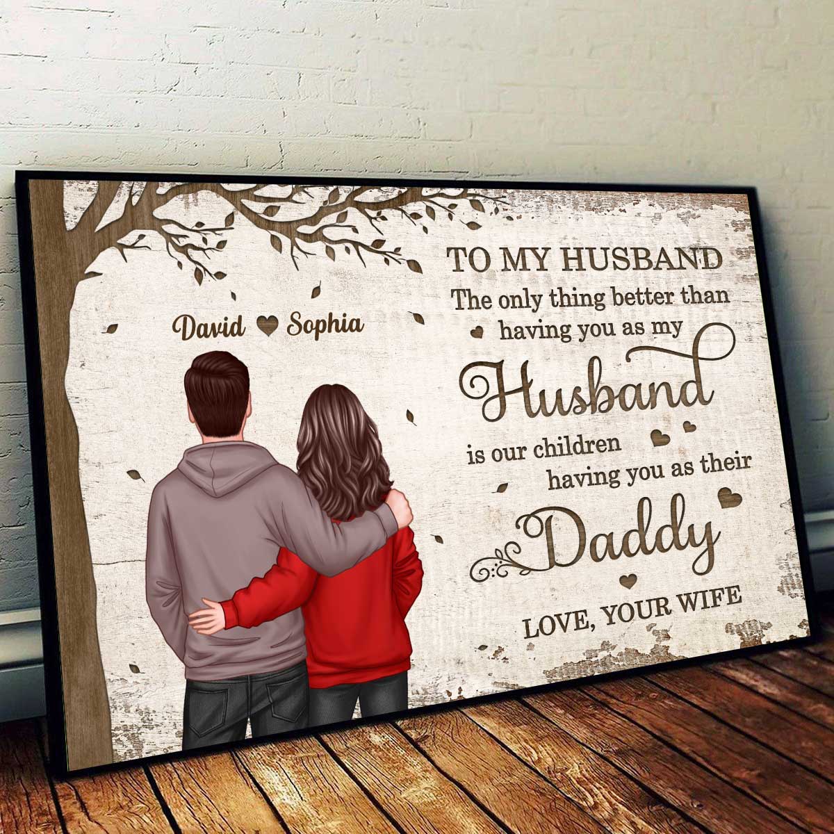 Under Tree To My Husband Personalized Poster