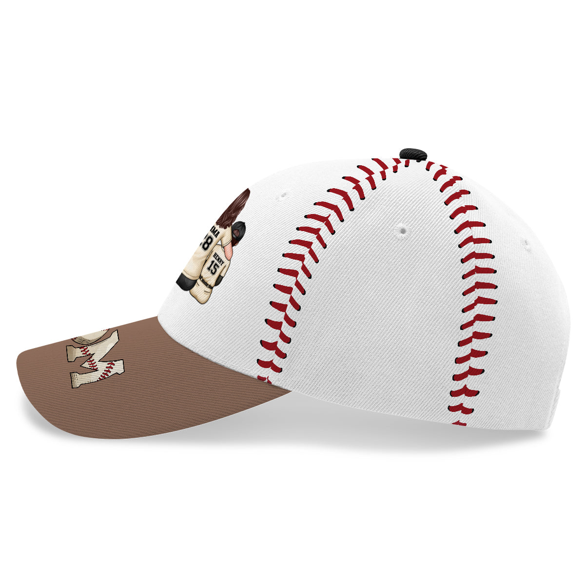 Baseball, Softball Mom And Kids Personalized Cap, Gift