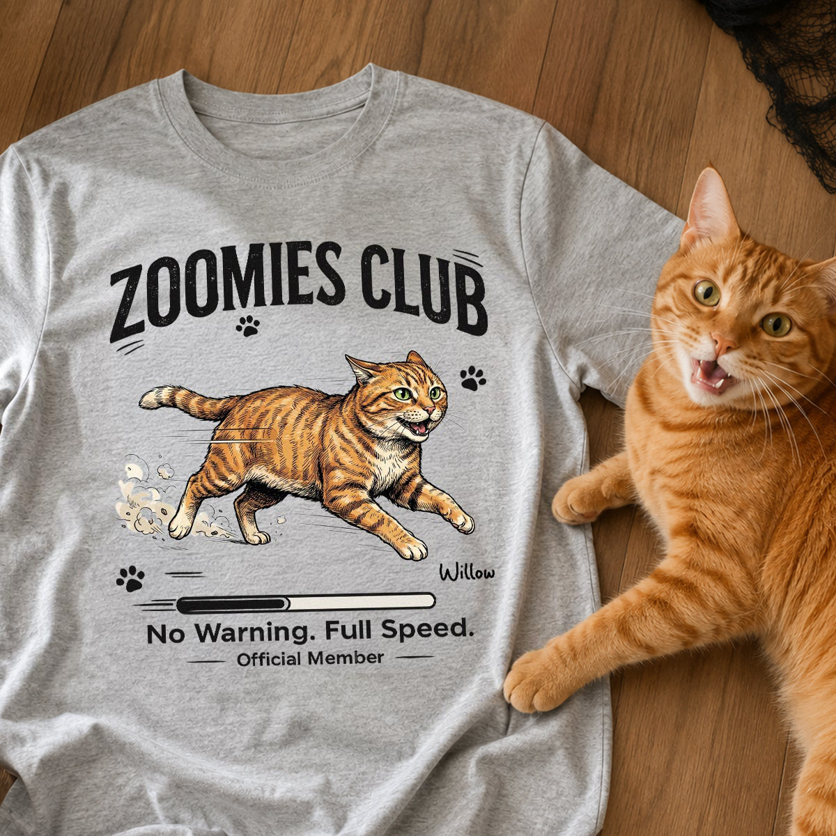 Zoomies Club Official Member Custom Pet Photo - Personalized Shirt - Funny Gift For Dog Cat Lover