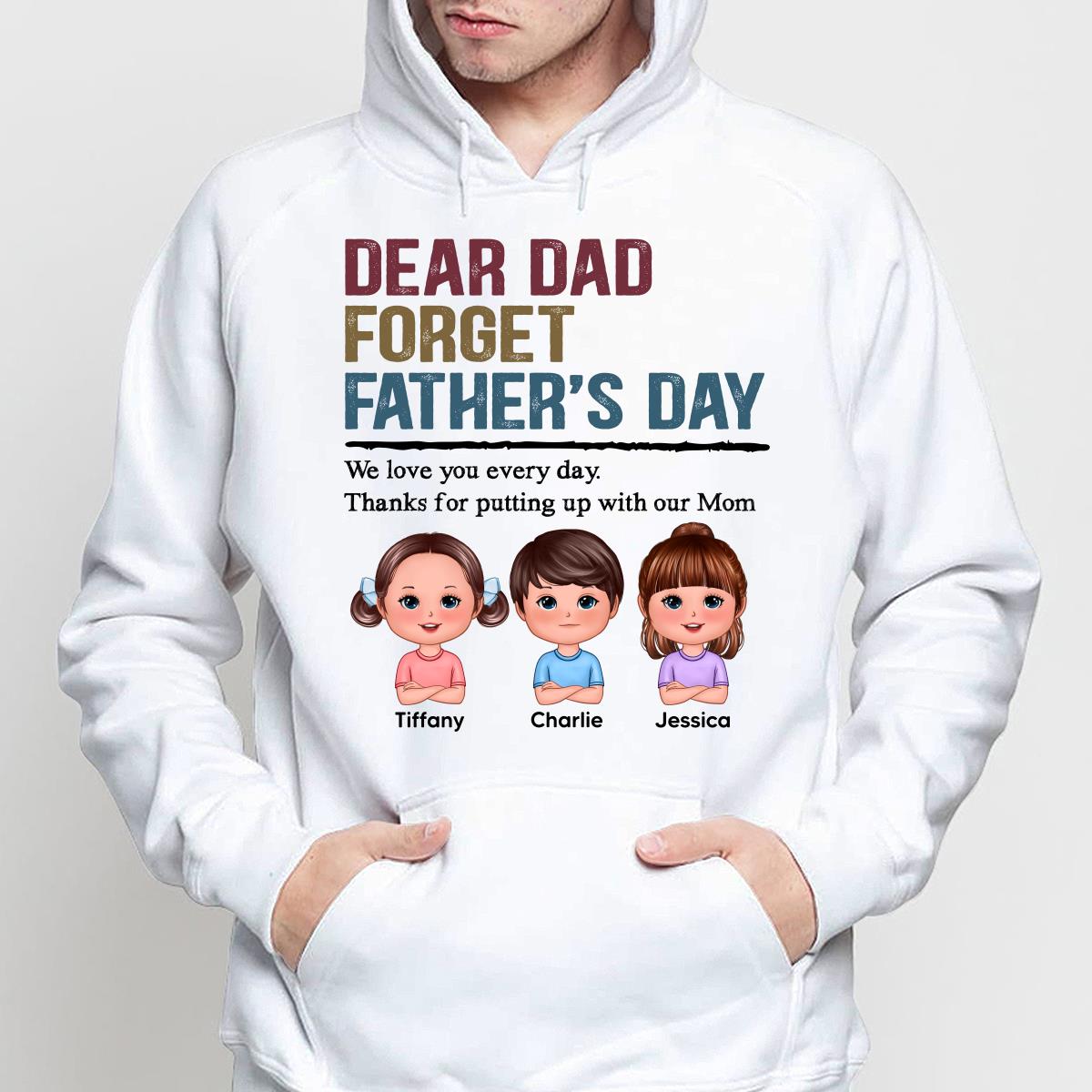 Forget Father‘s Day Retro Doll Kids Personalized Shirt