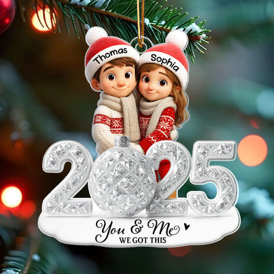 Couple We Got This 3D Crystal Effect - Personalized Acrylic Ornament - Christmas Gift for him, Gift for her