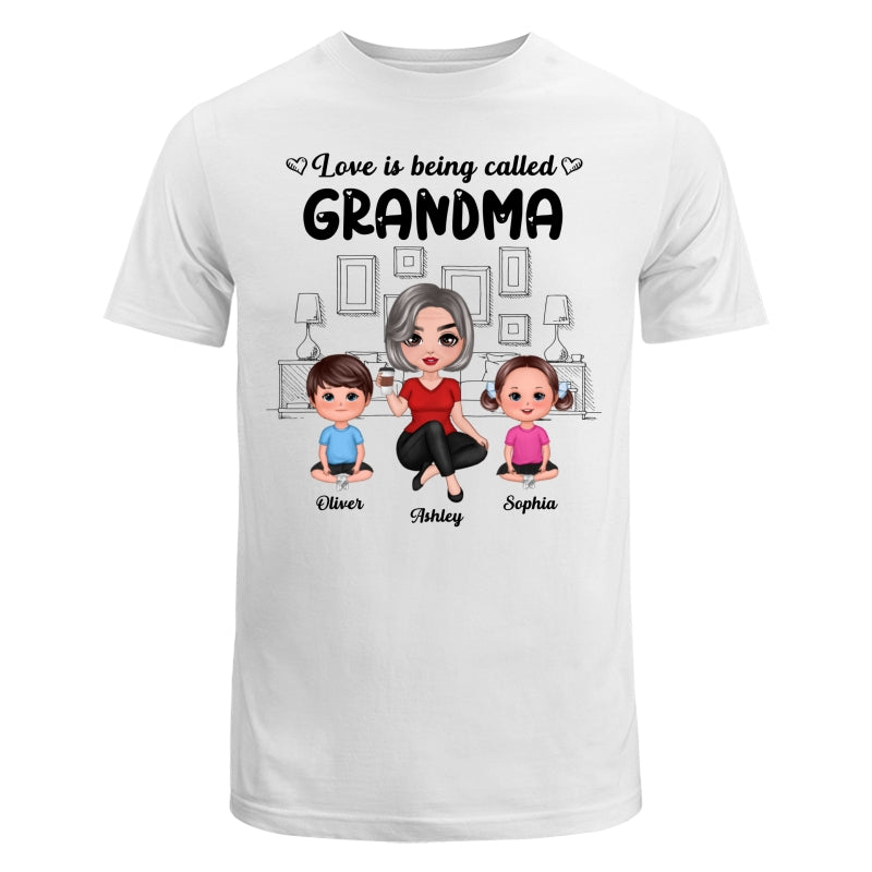 Outline Background In House Best Grandma Ever Personalized Shirt