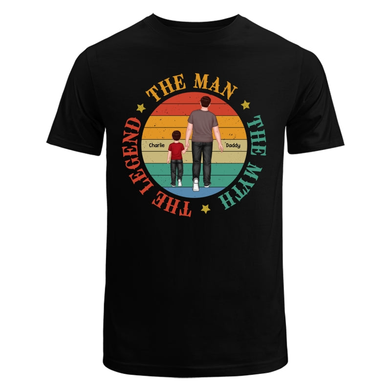 Dad Granpa Back View The Man The Myth The Legend Personalized Shirt