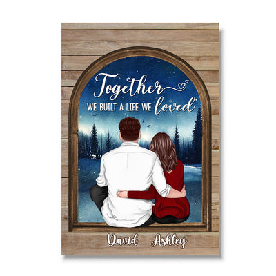 Couple Sitting At Window You & Me We Got This Personalized Vertical Poster