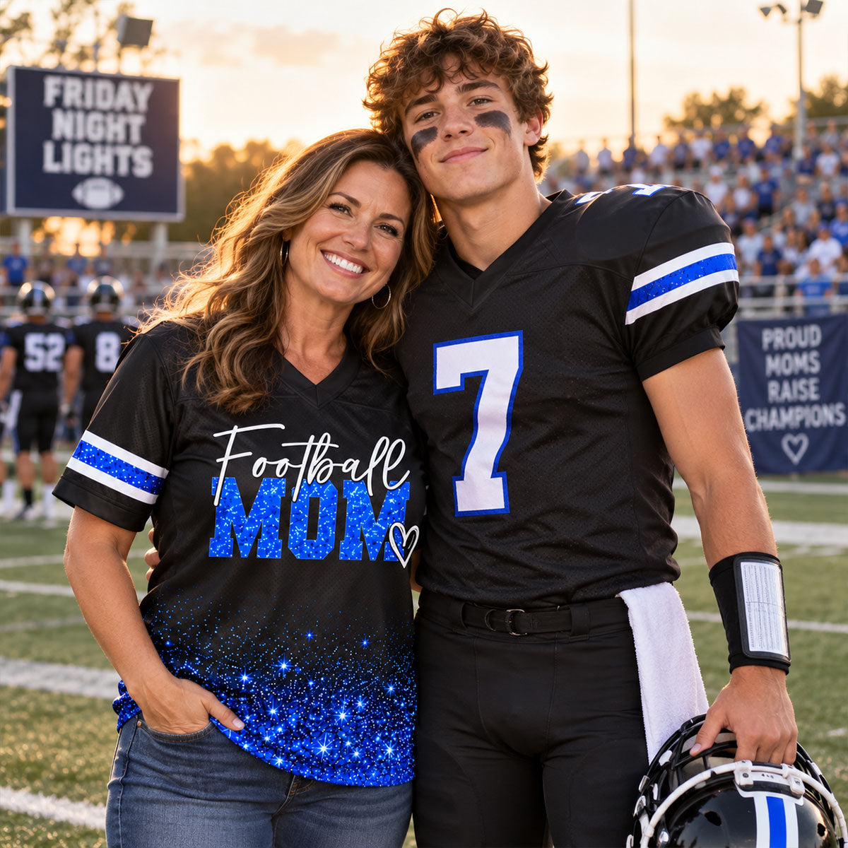 Football Mom Design - Personalized Football Jersey - Gift For Football Mom, Grandma