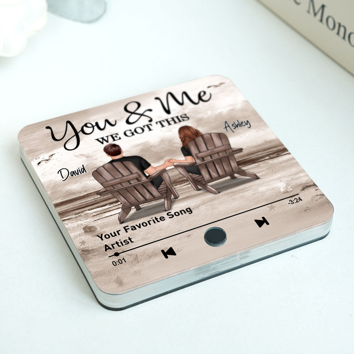 Couple You & Me We Got This Retro Personalized Music Fridge Magnet, Heartfelt 2025  Gift For Couple, For Him, For Her, Boyfriend, Girlfriend, Husband, Wife