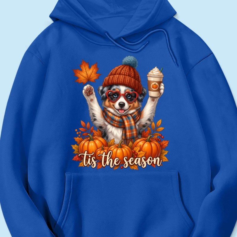 Tis the Season Retro Fall Pet - Personalized Shirt - Trendy Fall Tee for Dog Moms, Cat Moms