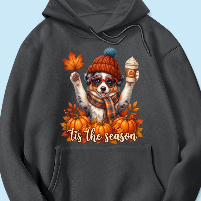 Tis the Season Retro Fall Pet - Personalized Shirt - Trendy Fall Tee for Dog Moms, Cat Moms