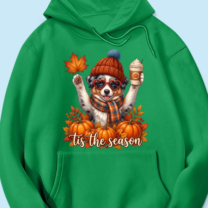 Tis the Season Retro Fall Pet - Personalized Shirt - Trendy Fall Tee for Dog Moms, Cat Moms