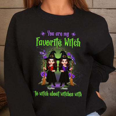Halloween Witch Besties Witch About Witches Matching Personalized Sweatshirt