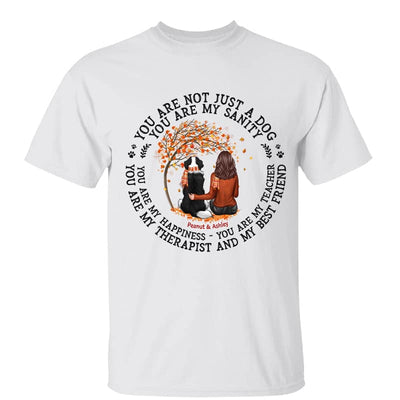 Not Just A Dog Fall Season Dog Mom Personalized Shirt