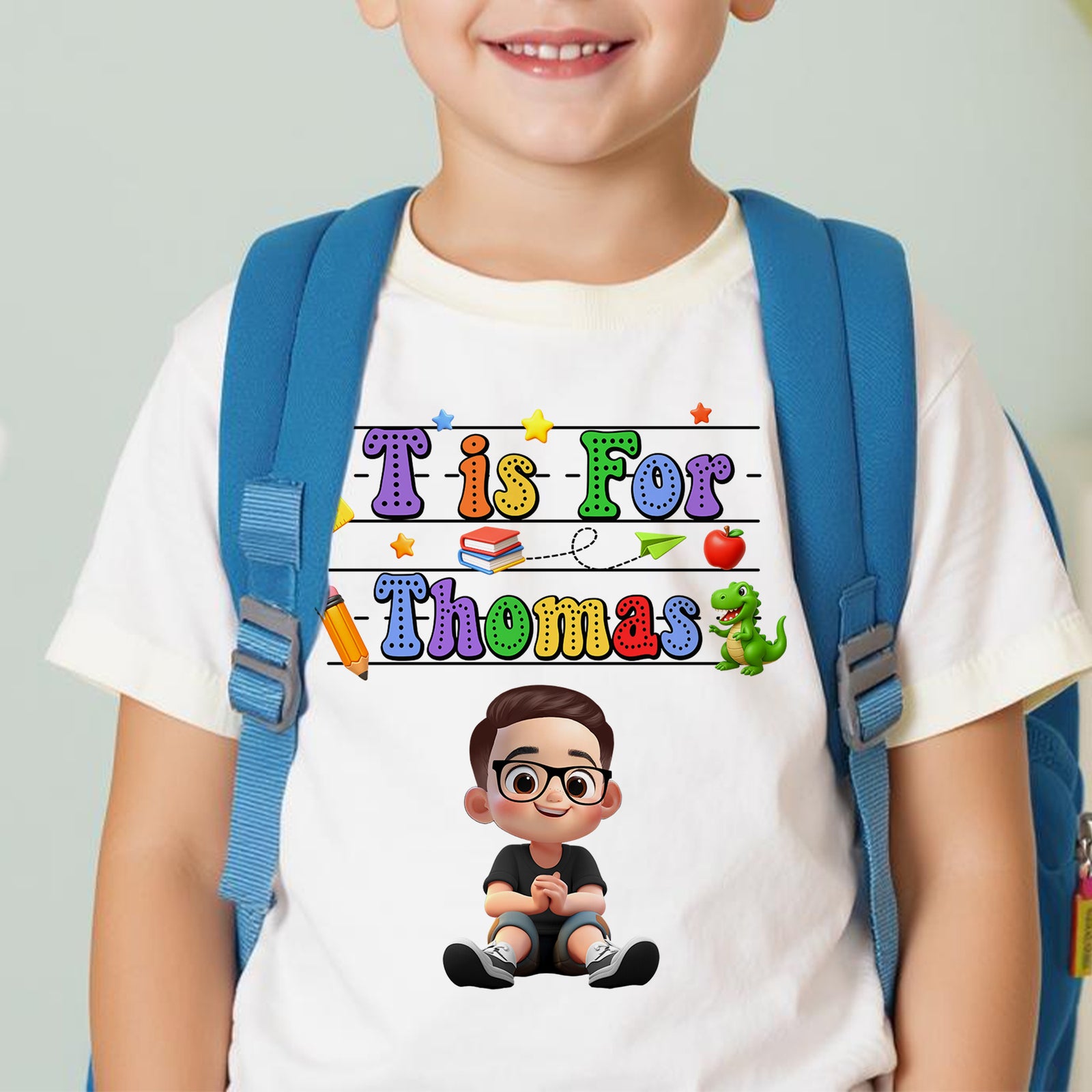 Back To School Kids Shirt, Personalized Alphabet Kids Shirt