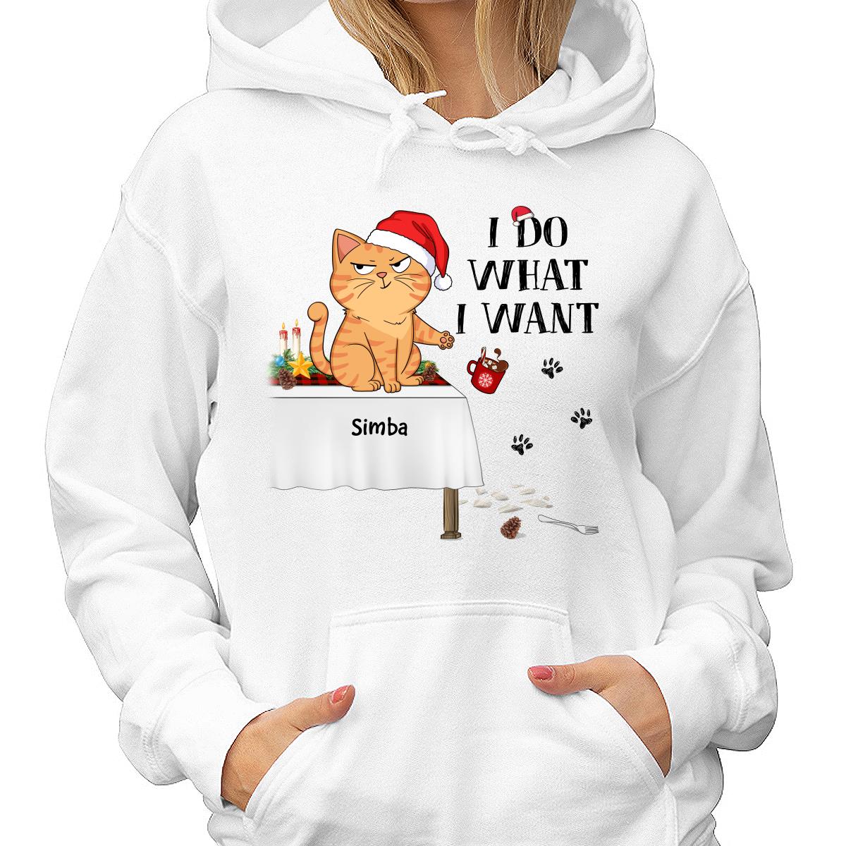 I Do What I Want Funny Cats Expression Personalized Shirt