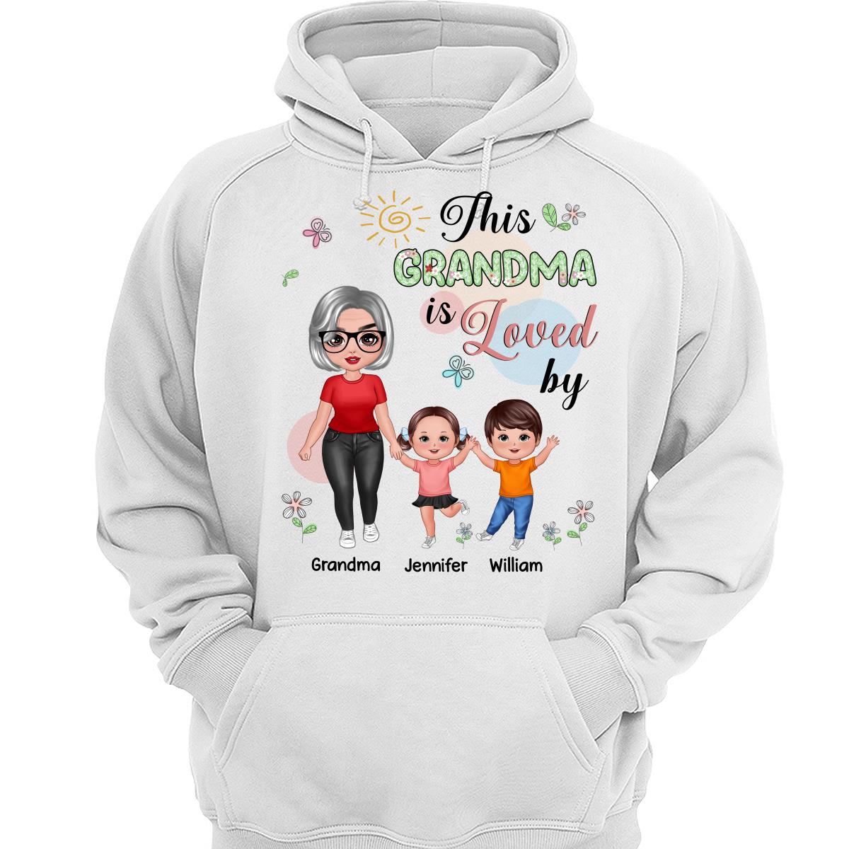 Standing Doll Mom Grandma Kids Personalized Shirt