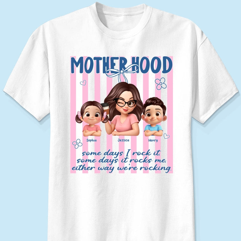 Rockin' the Motherhood - Personalized Shirt - Mother's Day Gift for Mom, Wife
