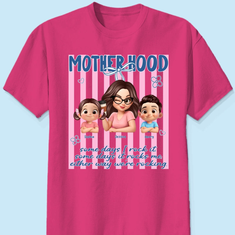 Rockin' the Motherhood - Personalized Shirt - Mother's Day Gift for Mom, Wife