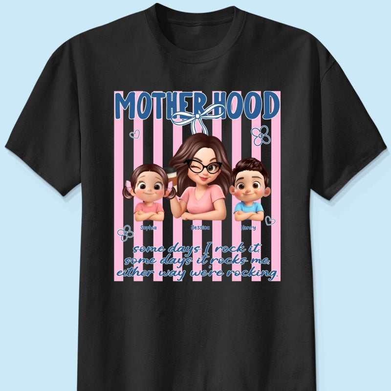 Rockin' the Motherhood - Personalized Shirt - Mother's Day Gift for Mom, Wife