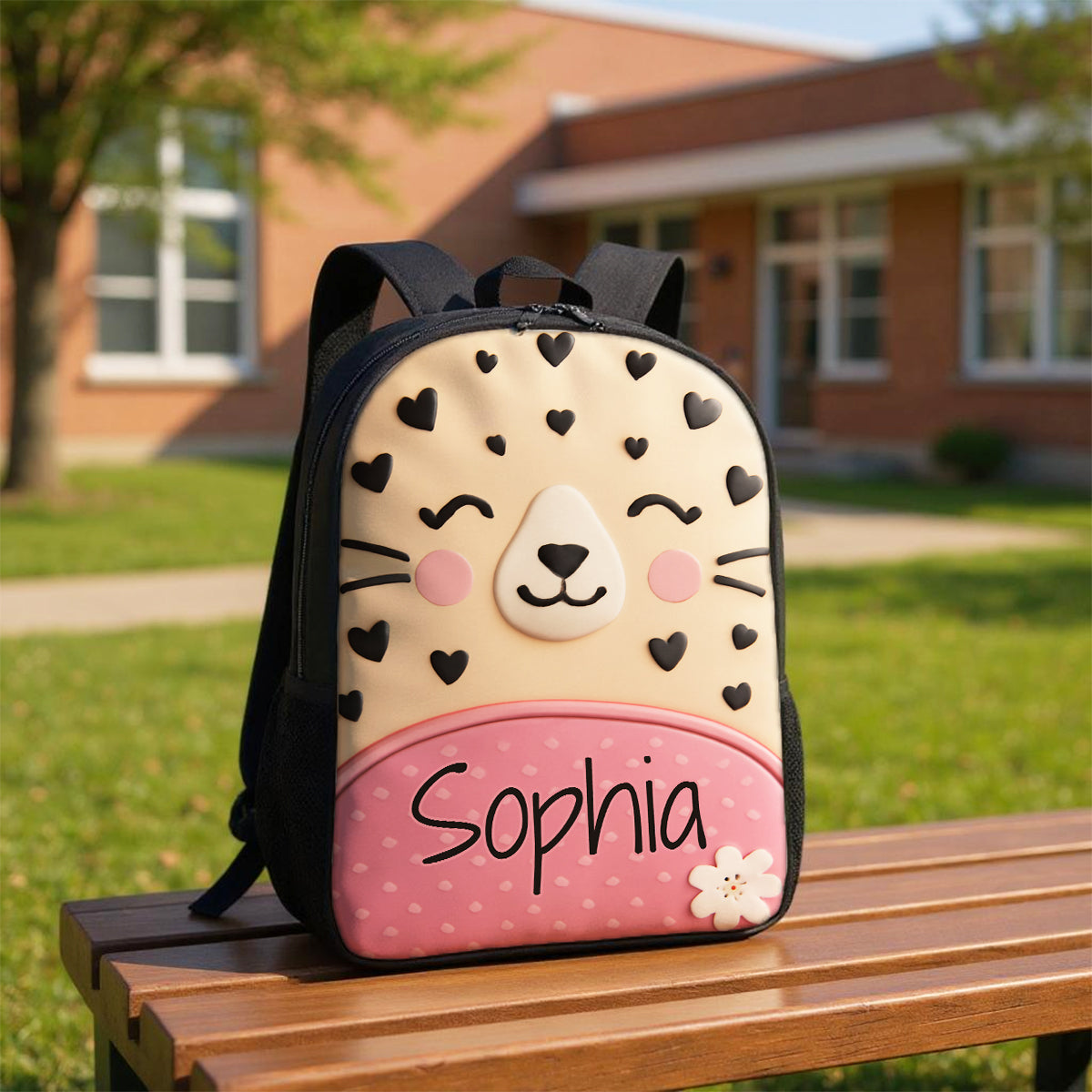 Monogram Animal Theme Personalized Kid Backpack, Back to School Backpack for Boys, Girls, 12 Different Designs