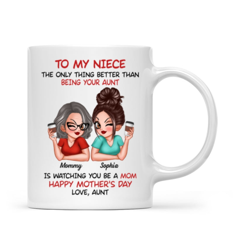 To My Niece From Aunt Happy Mother‘s Day Personalized Mug