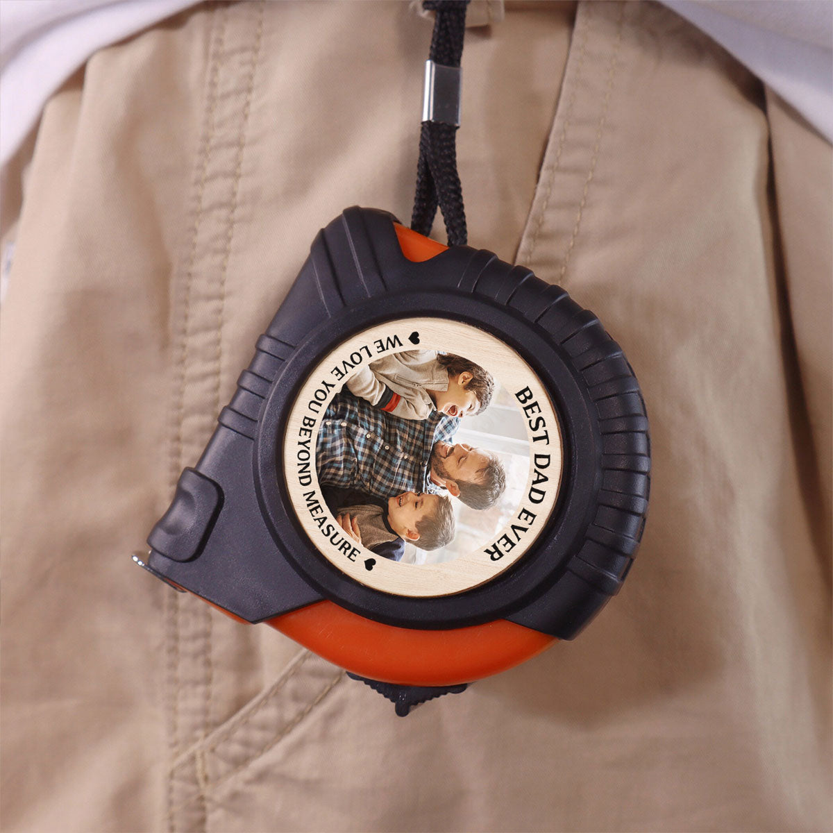 Best Dad Ever We Love You Beyond Measure Personalized Tape Measure