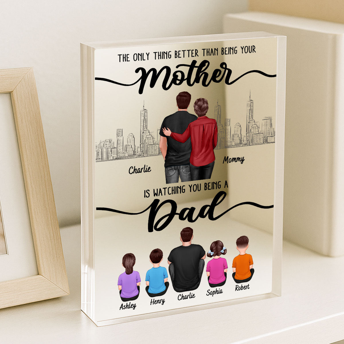 To My Son From Mom The Only Thing Better Than Personalized Acrylic Block, Father's day gift