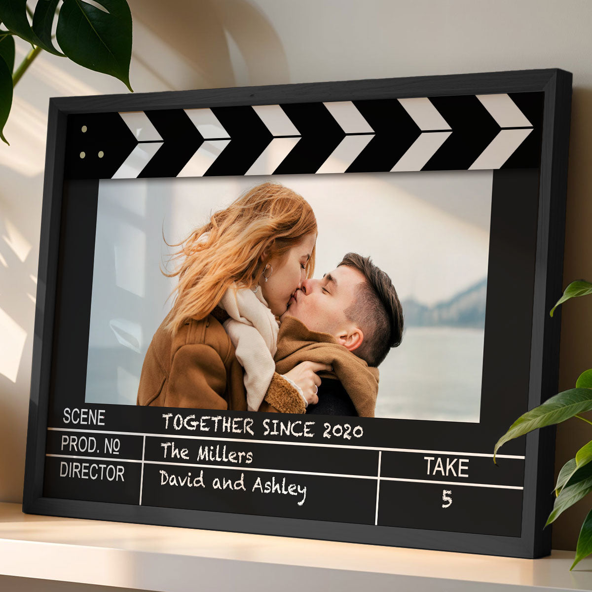 Custom Photo Home Decor Film Clapper Board Style Personalized Poster