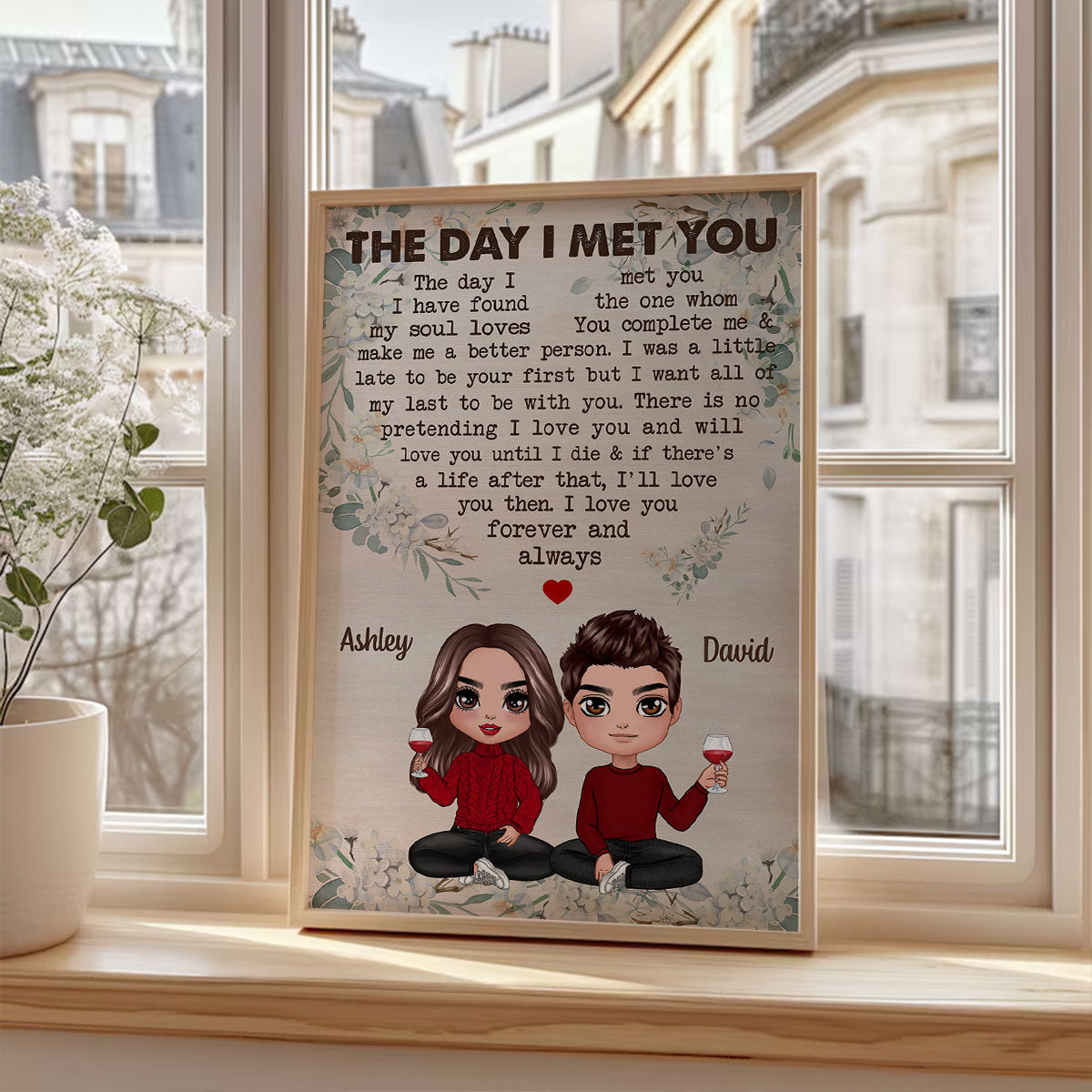 We‘re A Team Valentine’s Day Gift, Anniversary Gift For Him Gift For Her Personalized Vertical Poster