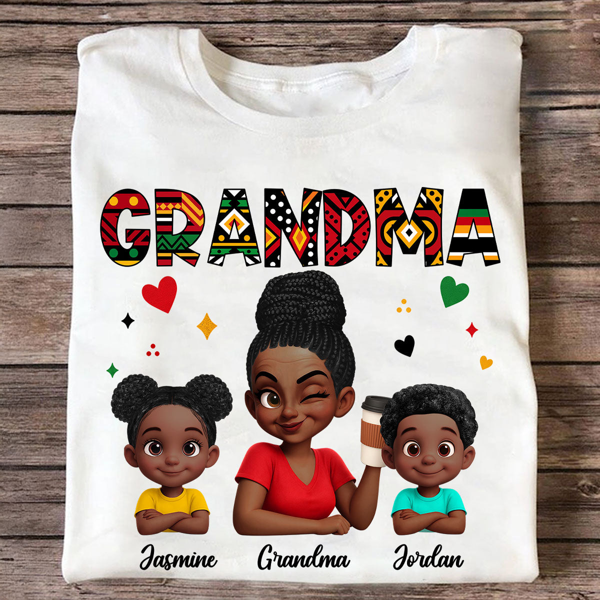 POD120260716703 - Tribal Pattern Grandma Grandkids Love