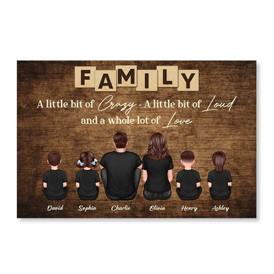 Family Whole Lot Of Love Personalized Poster
