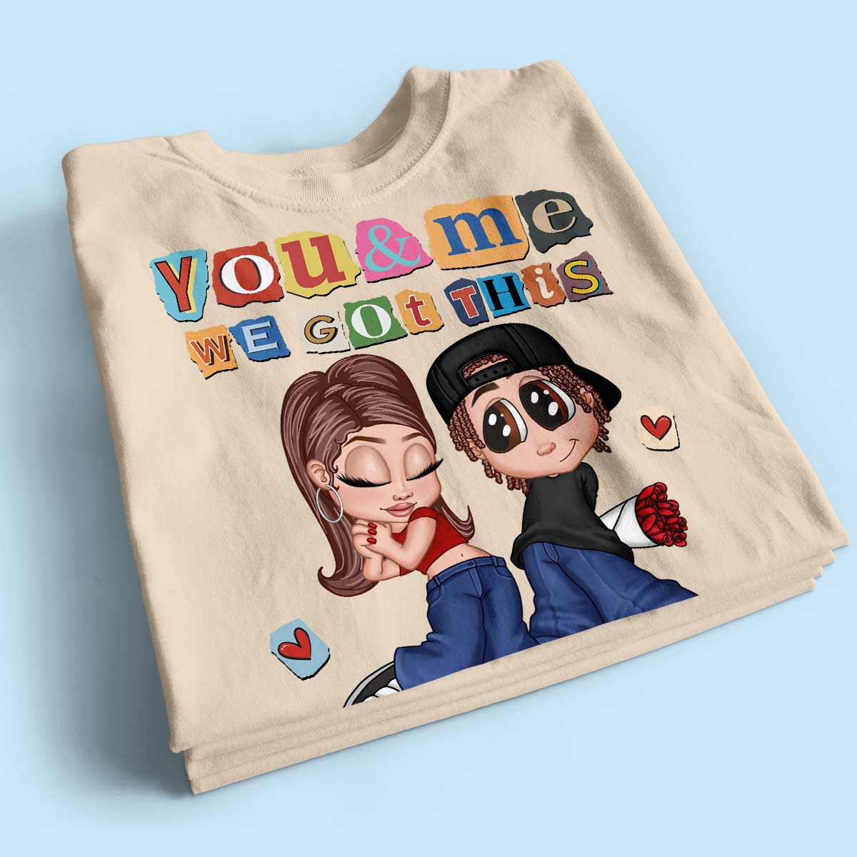 Y2K Couple Ransom Note Personalized Shirt, Gift For Him Gift For Her