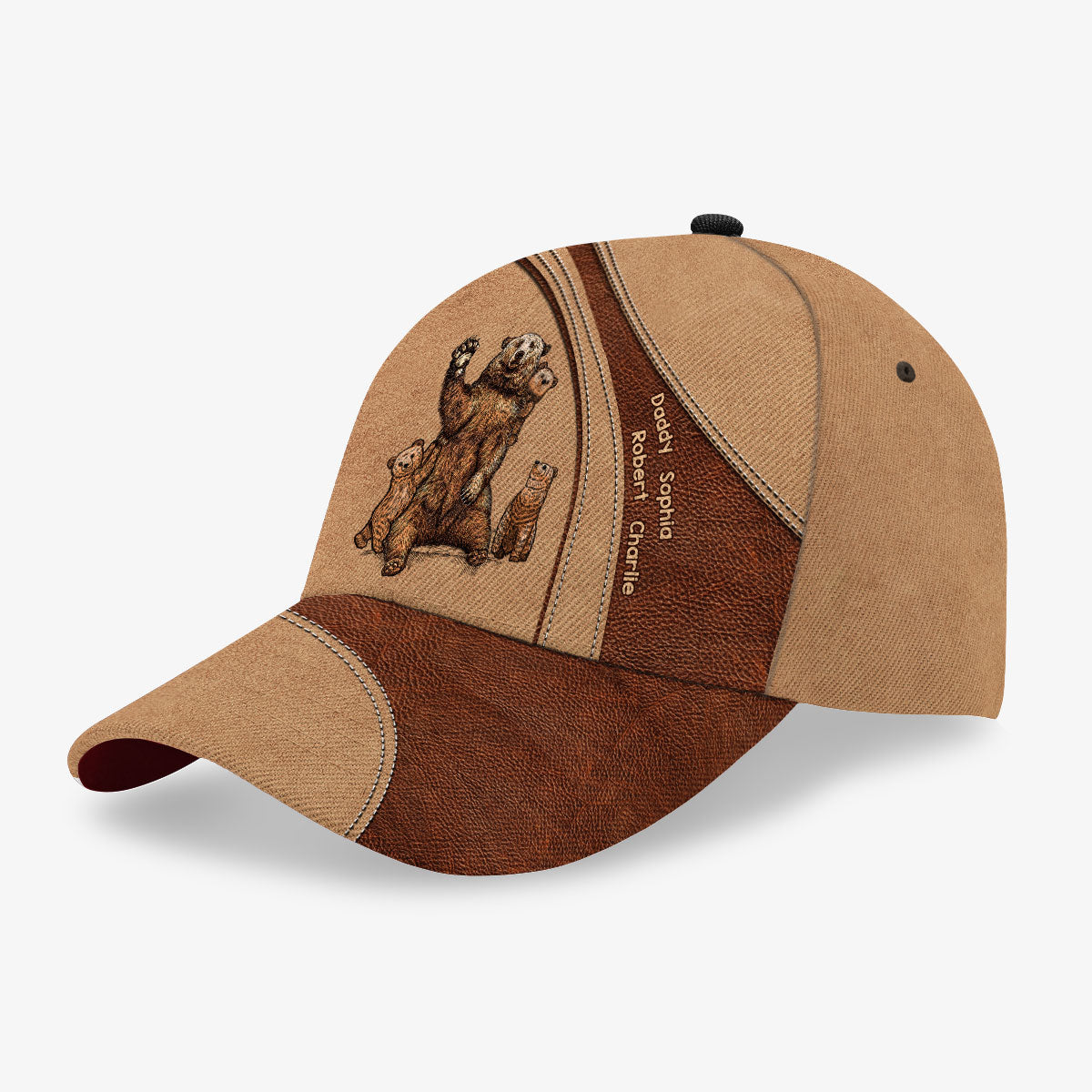 Papa Bear Personalized Classic Cap, Gift For Grandpa, Gift For Him