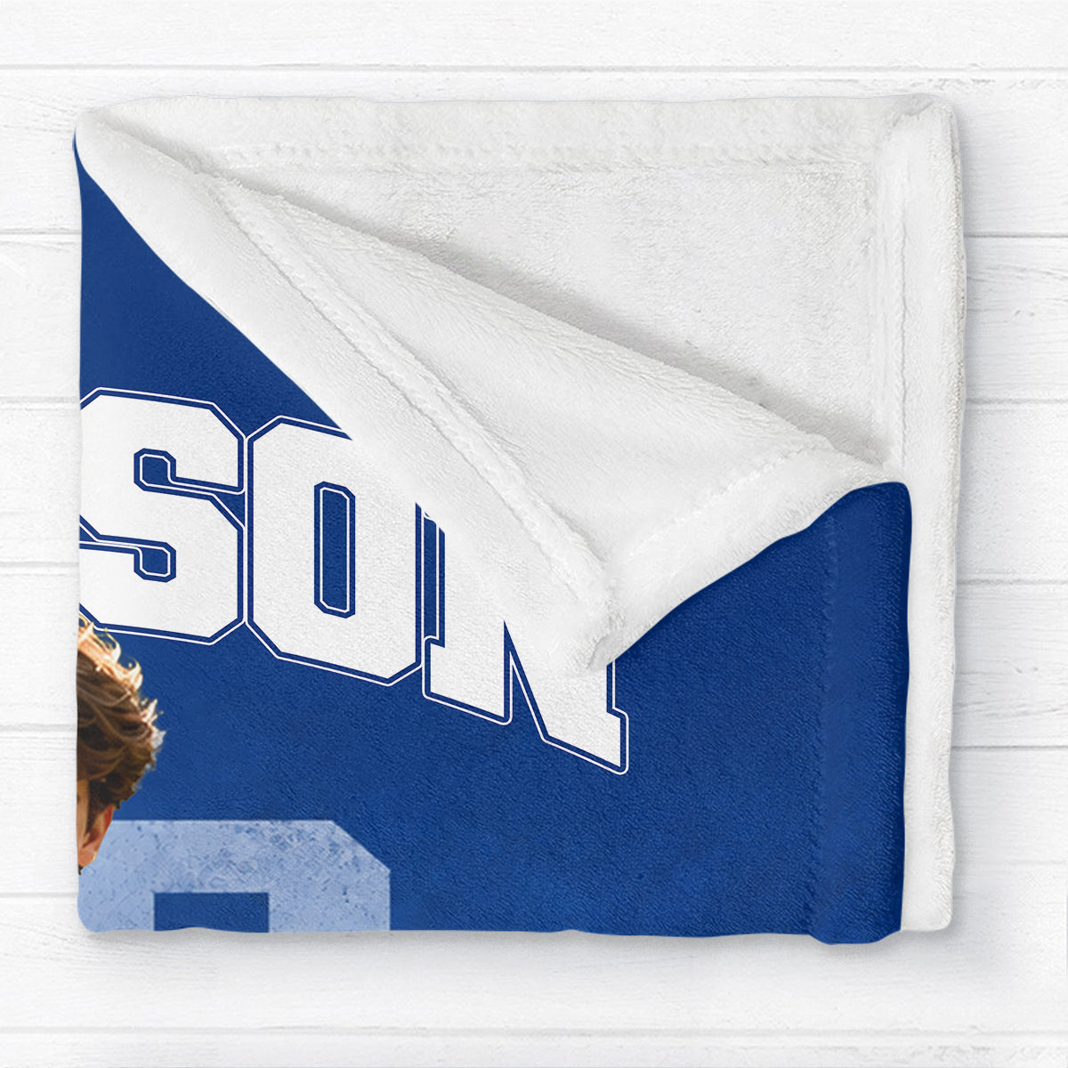Custom Photo Cross Country - Personalized Fleece Blanket - Christmas Gift for Daughter, Son, Grandkids