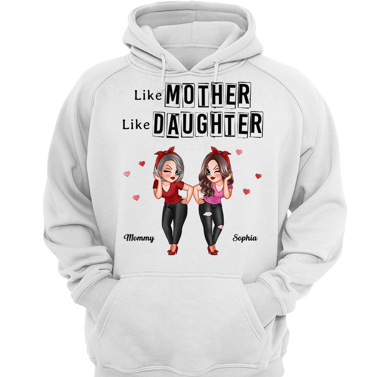 Frame Words Like Mother Like Daughter Personalized Shirt