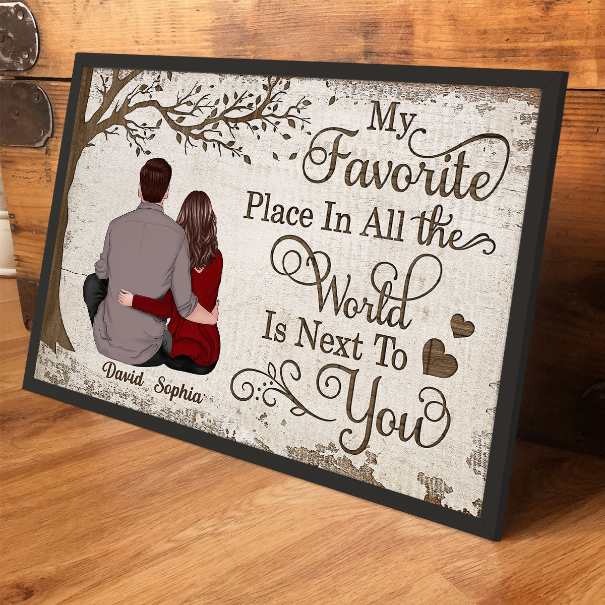 My Favorite Place Couple Gift Personalized Poster