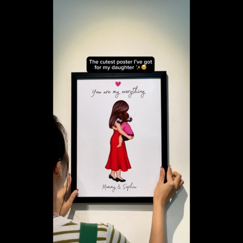 You Are My Everything Mom Holding Kid Personalized Poster, First Gift