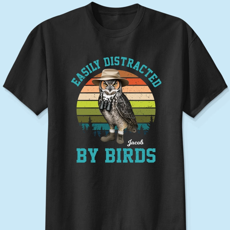 Bird Nerd Retro Funny Bird Watcher Shirt, Twitcher Shirt, Gift for Bird Lover Personalized Shirt
