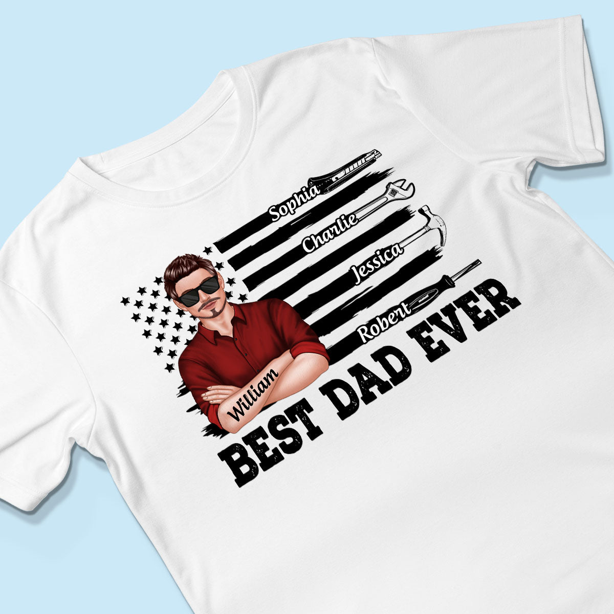 Best American Dad Mechanic Dad Personalized Shirt