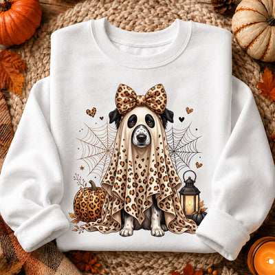 Custom Dog Cat Pet Ghost from Photo - Personalized Shirt - Trendy Halloween Tee for Dog Mom, Cat Mom