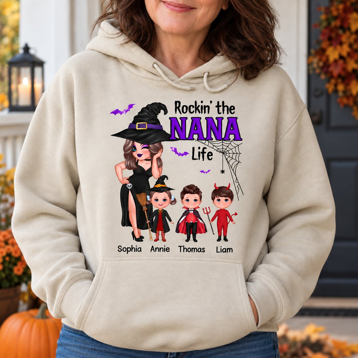 Pretty Woman Halloween Rockin‘ The Grandma Mom Auntie Life Personalized Shirt