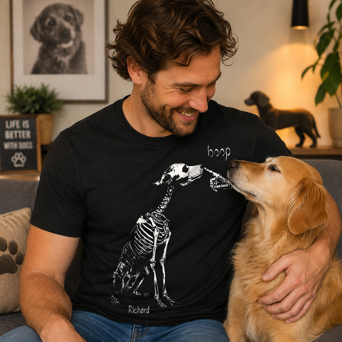 Skeleton Boop Dog Halloween - Personalized Shirt - Halloween Gift, Gift For Dog Lovers