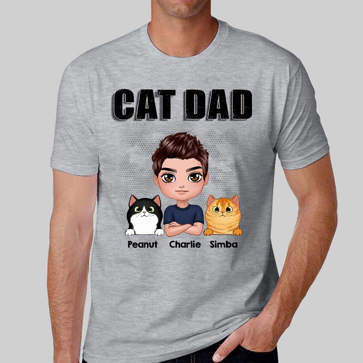 Doll Man Cat Dad Gift For Cat Lovers Personalized Shirt